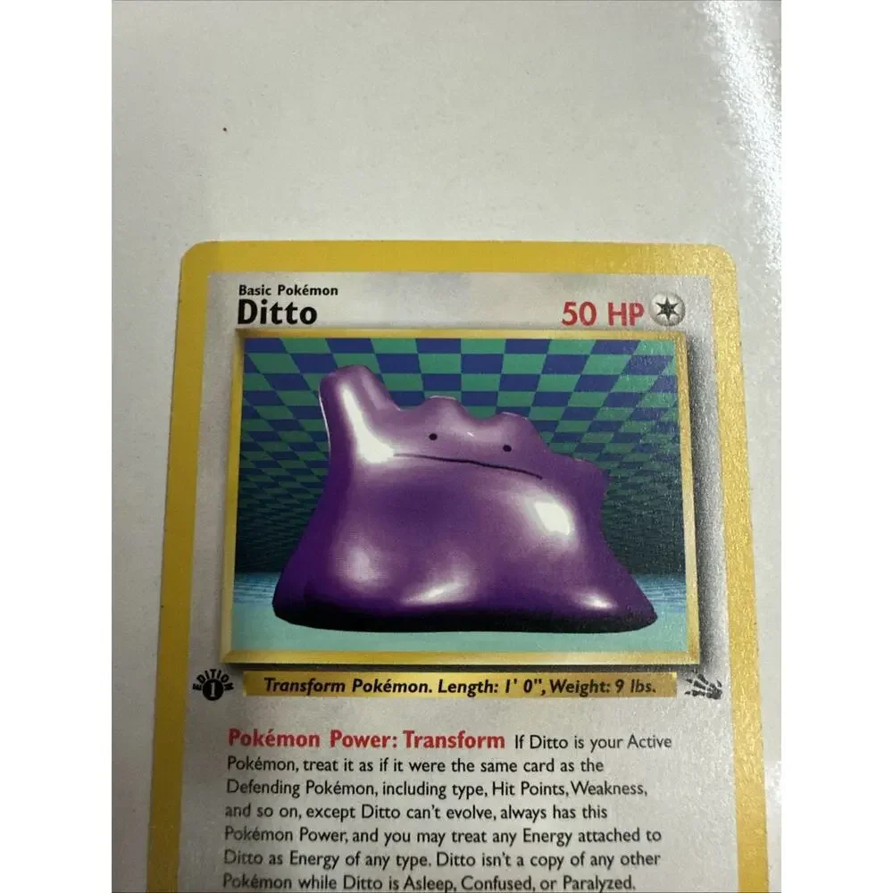 Ditto #18 Non-Holo 1st Edition Fossil 1999 Pokemon LP